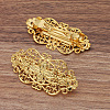 Brass Hair Barrettes Accessories  OHAR-PW0001-200AB-3