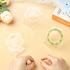 4Pcs Clear Acrylic Slant Back Single Bracelet Bangle Display Stands AC-FS5191-01B-6