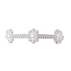 ABS Plastic Imitation Pearl & Electroplate Non-magnetic Synthetic Hematite Beads Braided Bead Bracelets for Women BJEW-JB12916-6
