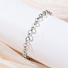 304 Stainless Steel Rolo Chain Bracelets for Women BJEW-Z152-01P-3