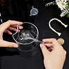 Transparent Glass Candle Holders with Candle Wick DIY-WH0308-997C-3