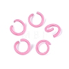 Spray Painted Iron Open Jump Rings IFIN-T017-04C-11-1