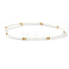 Fashion Plastic Imitation Pearl & Brass Beaded Stretch Bracelets for Women SF7008-5-1
