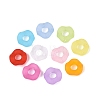 Frosted Transparent Acrylic European Beads OACR-Q197-05-A-2