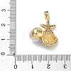 Brass Enamel Pendants RB-CBA2CEF-01G-02-3