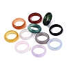 Dyed Natural Agate Finger Rings for Unisex G-Q601-44-1