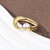 Opaque Acrylic Imitation Pearl Cuff Rings RJEW-P177-03D-G-3