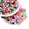Baking Paint Imiation Jade Glass Beads X1-DGLA-S115-6mm-MY-1
