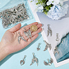 60Pcs Wing Alloy Pendant Decorations HJEW-ME00122-3