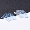 Transparent Spray Painted Glass Pendants GLAA-R212-01-A01-3