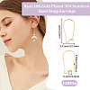 120Pcs 304 Stainless Steel Hoop Earrings STAS-BBC0009-67-2