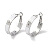 304 Stainless Steel Rhinestone Hoop Earrings for Women EJEW-L283-053P-01-1