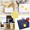 34 Sheets Self Adhesive Gold Foil Embossed Stickers DIY-WH0509-003-4