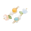5Pcs Handmade Lampwork Pendants PALLOY-TA00397-3