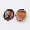 Natural Tiger Eye Flat Back Cabochons G-G741-18x25mm-01-2