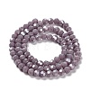Electroplate Opaque Glass Beads Strands LS-EGLA-A035-P4mm-A11-2