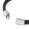 Braided Microfiber Leather Cord Bracelets BJEW-P328-07B-P-3