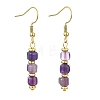 Natural Amethyst Dangle Earrings EJEW-JE07308-02-2