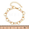 304 Stainless Steel Enamel Rectangle Link Chain Bracelets for Women SA-CBA065A-06G-3