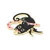 Halloween Theme Alloy Enamel Pendants ENAM-I053-B02-3