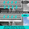 Aluminum Rectangle Gutter Valley Splash Guard AJEW-GA0009-98-4