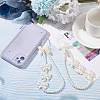 WADORN Pearl Beaded Mobile Phone Straps AJEW-WR0001-54-5