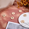 6Pcs Porcelain Buttons BUTT-OC0001-59B-5
