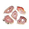 Natural Druzy Agate Pendants G-Q494-65L-G-1