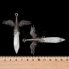 Natural Quartz Crystal Faceted Pointed Bullet Shaped Big Pendants G-T145-01R-04-3