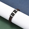 Ion Plating(IP) Braided Leather Cord Bracelets for Men BJEW-Z081-11EB-02-3