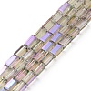 Electroplate Transparent  Glass Beads Strands EGLA-H106-01A-HR01-1