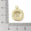 Rack Plating Brass Micro Pave Clear Cubic Zirconia Pendants KK-E102-33G-R-3