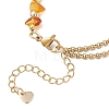 304 Stainless Steel Cross Charm Bracelets BJEW-JB13419-4
