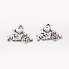 Tibetan Style Alloy Puppy Pendants TIBEP-0399-S-FF-2