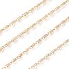 Real 18K Gold Plated Brass Bar Link Chains CHC-R126-08G-2