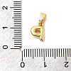 Brass Letter Charms KK-G554-22G-P-3