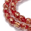 Handmade Gold Sand Lampwork Beads Strands LAMP-C010-01H-4