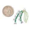 Glass Seed Beaded Pendants PALLOY-MZ01249-02-2
