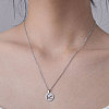 201 Stainless Steel Swallow Pendant Necklace NJEW-OY001-17-2