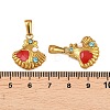 304 Stainless Steel Rhinestone Pendants STAS-P438-02G-3