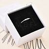 Rhodium Plated 925 Sterling Silver Adjustable Rings RJEW-S397-01P-11-3