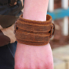 2Pcs Cowhide Cord Wide Cord Bracelets BJEW-CL0001-63A-6