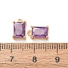 Brass Pave Cubic Zirconia Charms CU-K002-40G-C-3