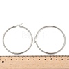 Tarnish Resistant 304 Stainless Steel Big Hoop Earrings X-EJEW-F105-04P-4