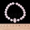 Natural Mixed Gemstone Beaded Stretch Bracelet for Women BJEW-A145-01-7