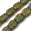 Painted Glass Beads Strands GLAA-Z021-20B-1