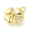 Rack Plating Brass Micro Pave Cubic Zirconia Charms KK-S396-65G-2