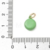 Spray Painted Brass Charms KK-CBAEB58-04B-3