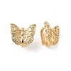 Brass Hoop Clasps KK-Z136-57B-G-1