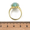 Brass Cuff Open Rings RJEW-D347-04G-12-5
